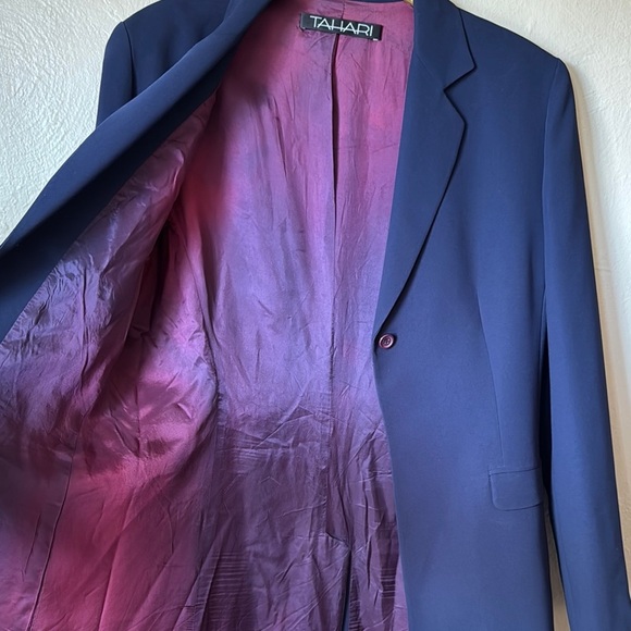 Tahari One Button Long Coat - Picture 5 of 5